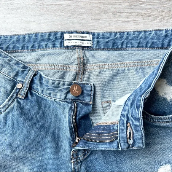 One Teaspoon Lonely Boys Distressed Jeans in Blue Buoy - Picture 8 of 16